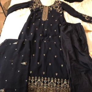 Salwar Kameez navy blue